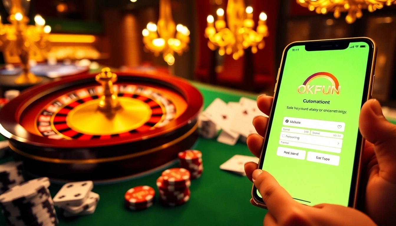 Register for OKFUN while enjoying the excitement of vibrant casino games and winning opportunities.