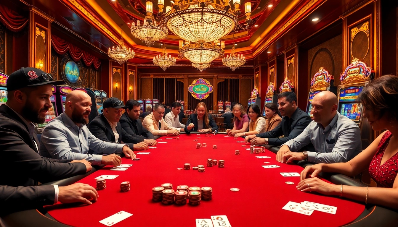Experience the thrill of high-stakes poker with 79King at an opulent casino table, rich in excitement.