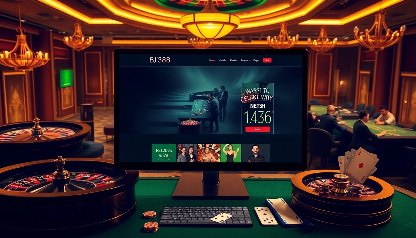 Experience the thrill of betting on https://bj388.boats/ through a luxurious online casino scene.