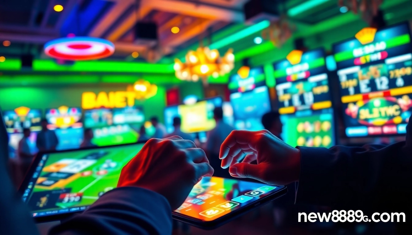 Online gaming experience at new88go.com showcasing dynamic betting interfaces.