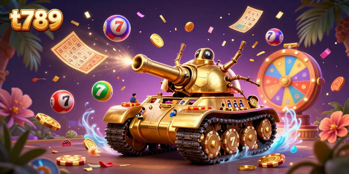 Experience thrill at t789's vibrant gaming scene featuring a golden beetle tank revealing a miniature casino.