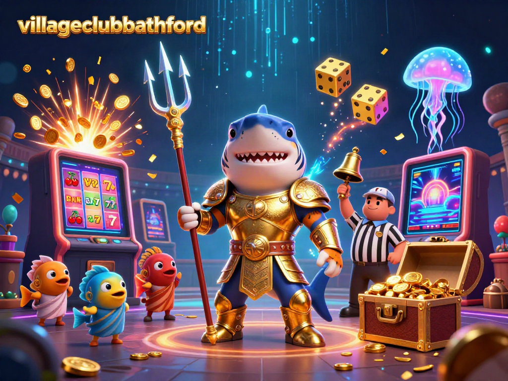 Engage in thrilling gameplay at villageclubbathford, featuring elite casino scenes and vibrant characters.
