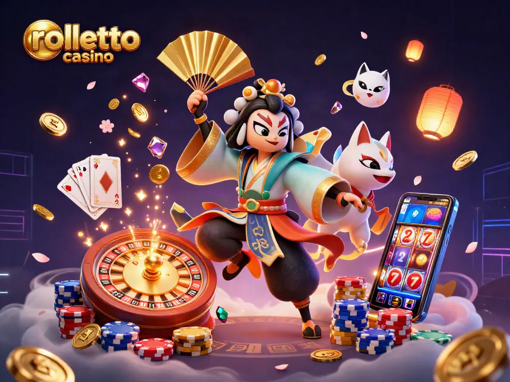 Experience thrilling action at rolletto casino with vibrant characters and dynamic gaming elements.