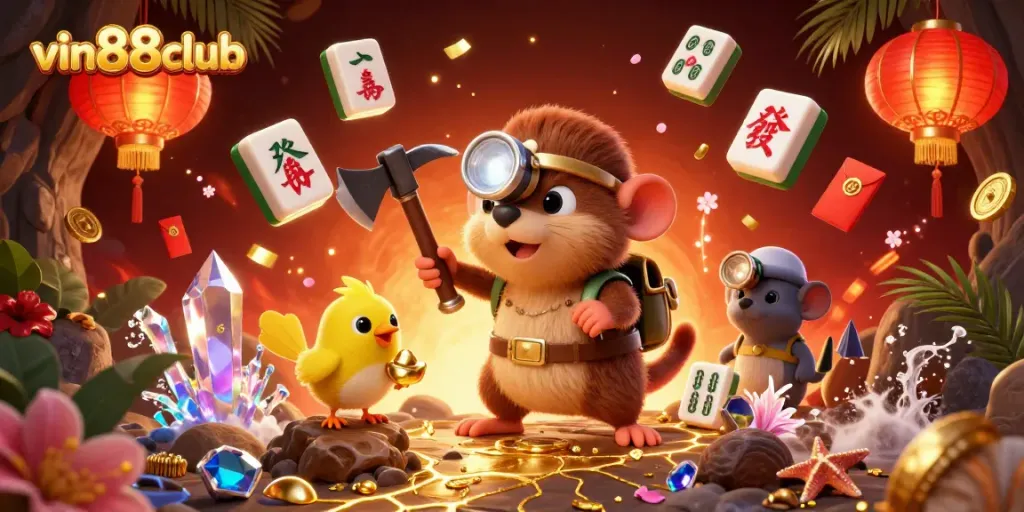 Experience thrilling adventures with vin88club while mining for treasures in a vibrant casino world.