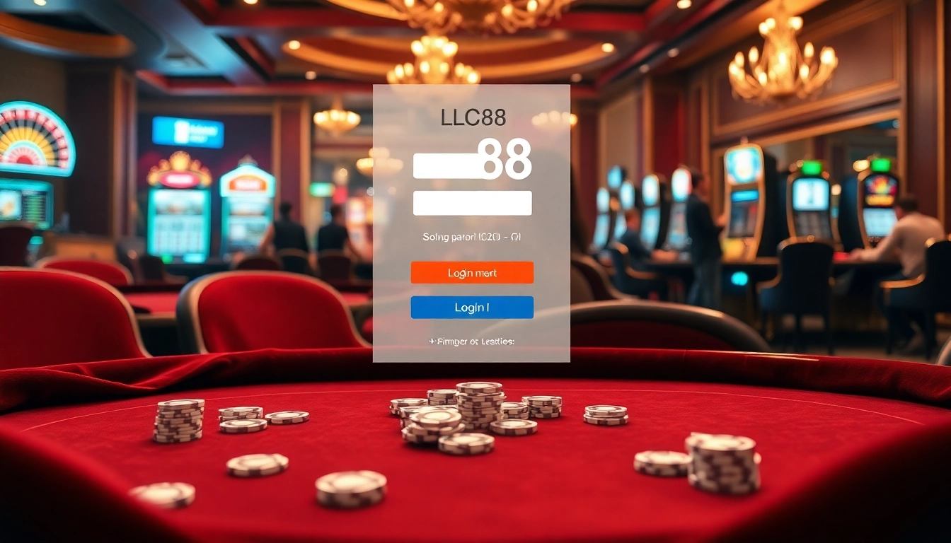 Enjoy an exciting gaming experience with LC88 Đăng nhập on a luxurious casino interface filled with elegant elements.