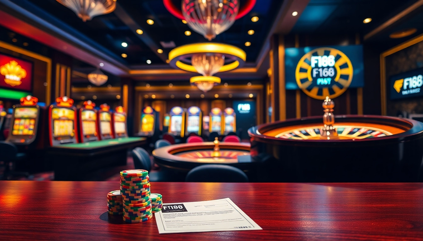 Experience the thrill of casino gaming with f168 as players engage in poker at glam tables.