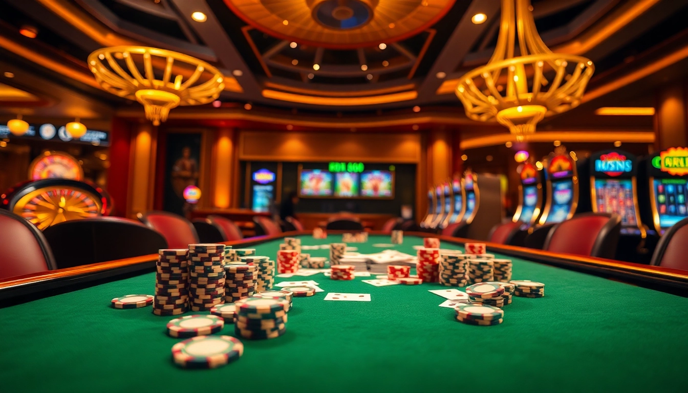 Experience thrilling gameplay at rr88 with vibrant casino tables and poker action.