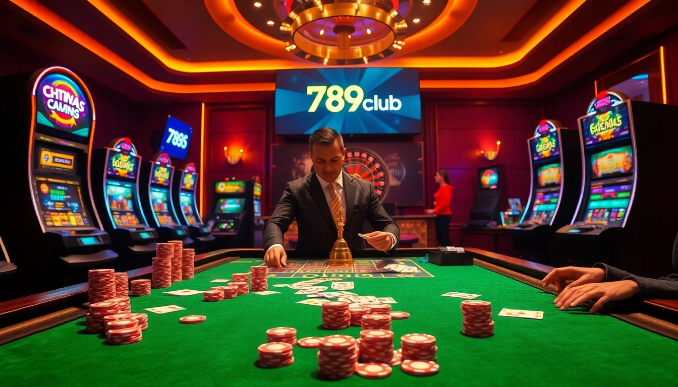 Experience the thrill at 789club with vibrant casino tables and exciting games.