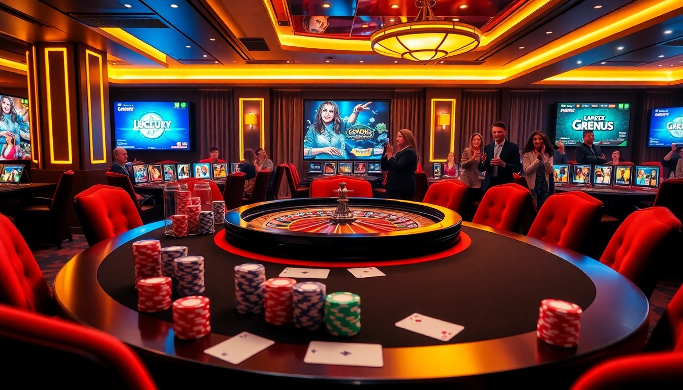 Experience thrilling online gambling at MK8.COM with vibrant poker chips and elegant casino tables.