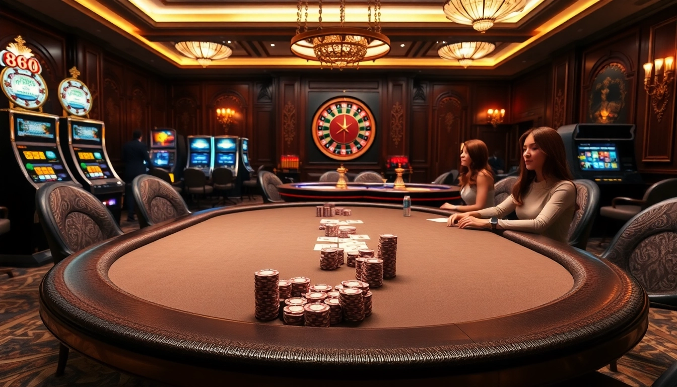 High-stakes gamblers strategizing at a polished poker table with 88i chips.