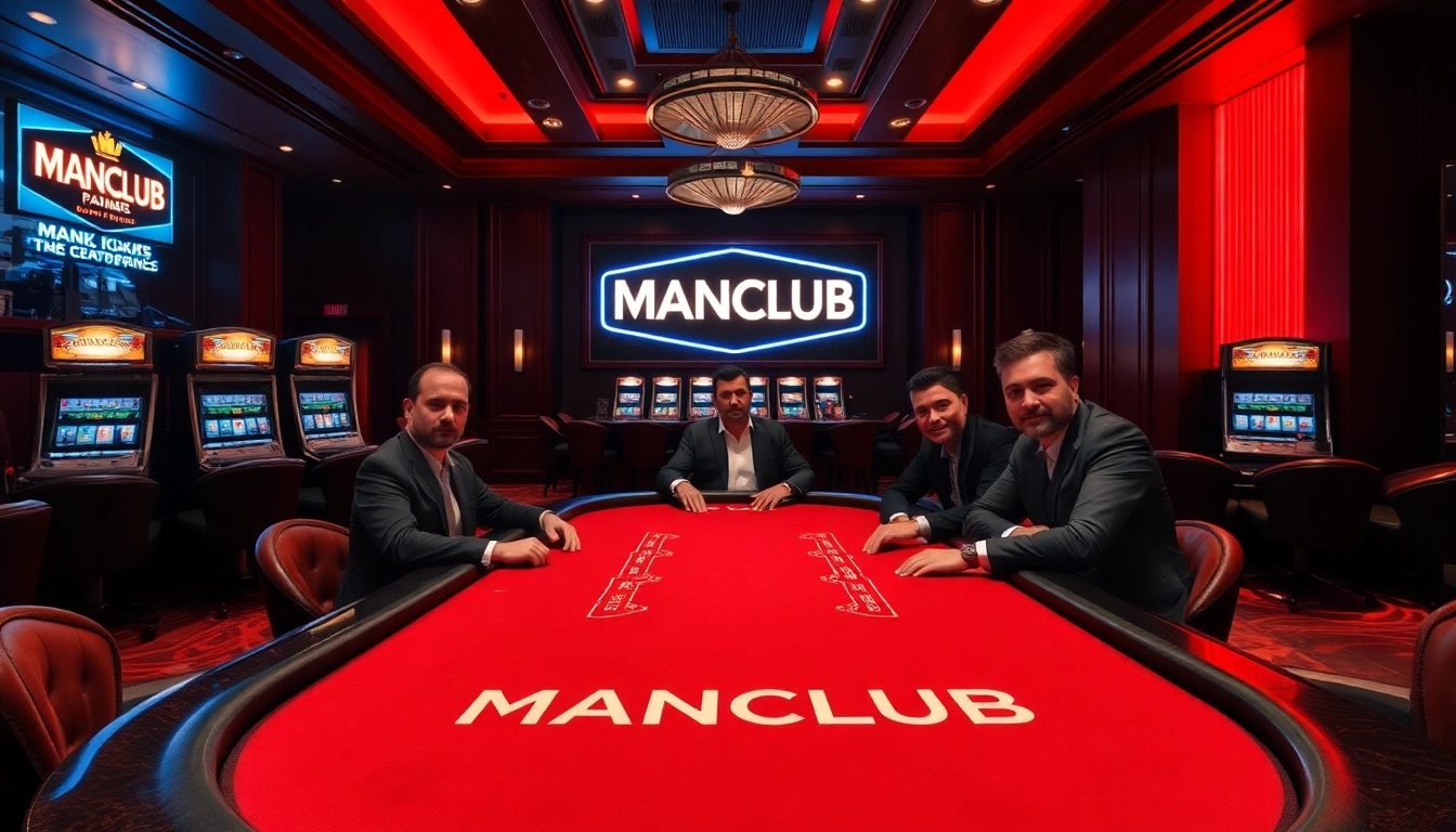 MANCLUB poker players strategizing their wins at a high-stakes table in a luxurious casino.