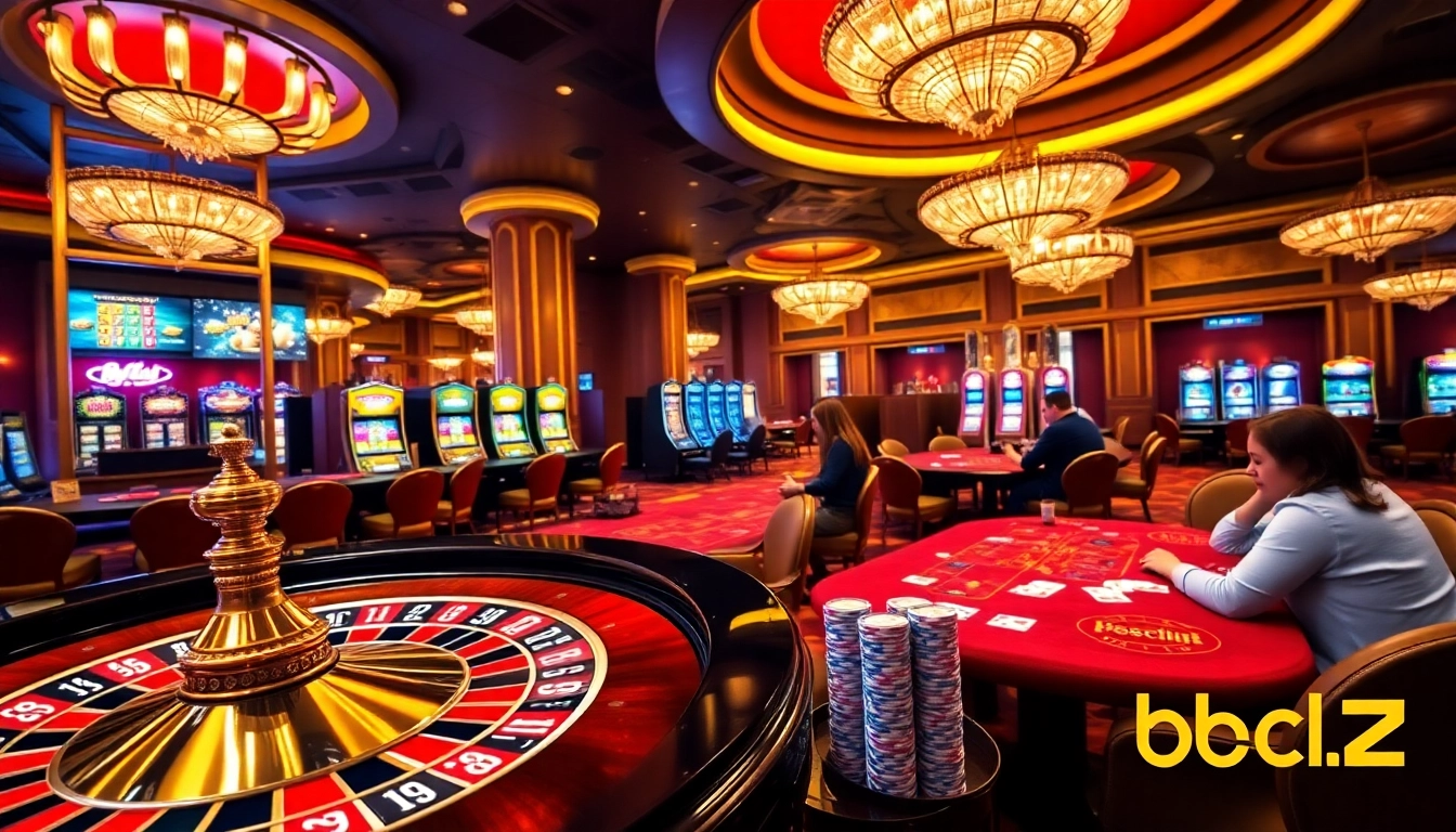 Experience the thrill of winning at b52club with poker tables, roulette, and vibrant casino scenes.